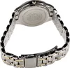 The back of a silver and gold Citizen watch with a metal band. Voir les images du produit