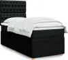 Boxspringbett mit Matratze Schwarz 80x200 cm Stoff Produktbild-Vorschau 2