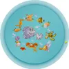 A cartoon illustration of various sea creatures arranged in a circular pattern on a blue background, suggesting a water play mat. Anteprima dell’immagine prodotto