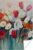 MuchoWow® Poster Malerei - Ölgemälde - Blumen 120x180 cm - Produktbild-Vorschau 1