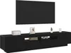 vidaXL : Ensemble de 2 meubles TV, noir, en panneaux de Voir les images du produit 1
