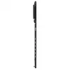 A side view of a black TV wall mount on a white background. Produktbild-Vorschau