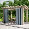 2er Set Outdoor Vorhang Wetterfest Wasserdicht Ösen, Produktbild-Vorschau 4