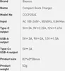 A list of specifications for a charger. Produktbild-Vorschau