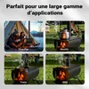 Wiltec Poêle pour tente de camping – 540 x 810 x 2387 mm – Voir les images du produit 8
