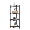 vidaXL Boekenkast, 4 planken, bruin, eikenlook, 40x30x120 Productafbeelding-voorbeeld 3