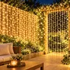 3x3 meter lichtgordijn, binnen, warm wit, 300 LED's. Productafbeelding-voorbeeld 11