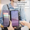 A person is using a phone case with card slots to make a payment. Produktbild-Vorschau