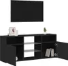 vidaXL TV-Schrank mit LED-Leuchten Schwarz 120x30x50 cm Produktbild-Vorschau 4