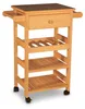 Küchenwagen aus massiver Buche mit 48x37 cm Arbeitsfläche, Produktbild-Vorschau 1