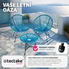 2 zahradní židle Santana se stolem Retro design ve stylu Náhled obrázku produktu 5
