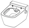Tece Wand-WC Teceone mit Duschfunktion Weiß Spülrandlos Produktbild-Vorschau 12