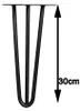 Tischbeine 4er-Set Hairpin 36 cm Haarnadelbeine Schwarz Produktbild-Vorschau 7