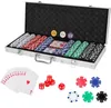 500 stuks poker set in aluminium tas Productafbeelding-voorbeeld 3