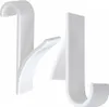 Two white hooks for radiators. Podgląd zdjęcia produktu