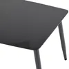 A close-up of a dark gray table with three legs visible. Podgląd zdjęcia produktu
