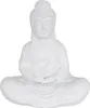 Lampa stołowa, Budda, ceramika, biały, wys. 30 cm Podgląd zdjęcia produktu 1