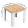 Mondeer Quadratischer Esstisch 80x80 cm, Platzsparender Produktbild-Vorschau 7