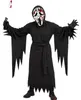 Halloween kostuum, schreeuwende zeemansgrim, horror, zwart, Productafbeelding-voorbeeld 1