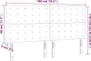 vidaXL LED Kopfteil Blau 180x5x118/128 cm Stoff Produktbild-Vorschau 6