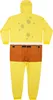 A back view of a SpongeBob SquarePants costume onesie. Produktbild-Vorschau