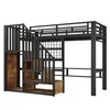 Hoogslaper 90x200 cm met opbergtrap, LED-verlichting en Productafbeelding-voorbeeld 11