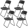4er Set klappstühle Rattan-Optik Campingstuhl Balkon Produktbild-Vorschau 1