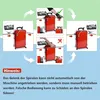 Diagram showing how to connect a drain cleaning spiral to a machine, with correct and incorrect methods illustrated. Produktbild-Vorschau