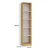 Bibliothèque étroite RAUNO - 40 cm, chêne artisanal / blanc Voir les images du produit 6