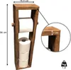 Portarotolo in legno, realizzato artigianalmente in stile Anteprima dell’immagine prodotto 6