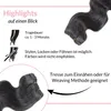 hair2heart Echthaar Tressen zum Einnähen Extensions Gewellt Produktbild-Vorschau 6