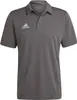 A plain studio shot of a grey Adidas polo shirt. Podgląd zdjęcia produktu