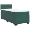 Boxspringbett mit Matratze Dunkelgrün 90x200 cm Samt Produktbild-Vorschau 1