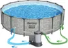 Bestway Steel Pro 5619E, Gerahmter Pool, Leiter, Grau, 67,4 Produktbild-Vorschau 14