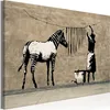 Italienischer Leinwand Leinwandbild - Banksy: Washing Zebra Produktbild-Vorschau 1
