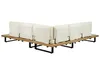 BELIANI Lounge Set Hellbraunes Akazienholz 5-Sitzer mit Produktbild-Vorschau 6