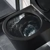 HOROW Mattschwarz Hänge WC Wand Toiletten mit Produktbild-Vorschau 3