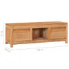 Stabli Möbel TV-Schrank 100×30×35 cm Massivholz Teak Produktbild-Vorschau 3