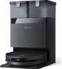 A black ECOVACS Saug- und Wischroboter DEEBOT T50 OMNI BLACK with its OMNI station, presented on a white background. Produktbild-Vorschau
