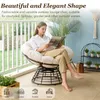 LVHOM Papasansessel 360° Drehbar, Loungesessel mit Kissen, Produktbild-Vorschau 5