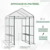 Outsunny Serre de jardin avec étagères 3 niveaux, serre de Voir les images du produit 3
