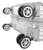 3 teiliges ABS Hartschalen Kofferset Alu Style Rollen Produktbild-Vorschau 5