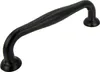 Eleganter schwarzer Möbelgriff aus Aluminium mit 96 mm Produktbild-Vorschau 3