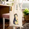Mr. & Mrs. Panda Einkaufstasche Pinguin Blumen - Produktbild-Vorschau 5