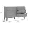 Miliboo - Kommode mit 6 Schubladen aus hellem Holz B120 cm Produktbild-Vorschau 7