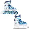 2in1 Inlineskates/Schlittschuhe Raven Drill White/Mint Produktbild-Vorschau 1