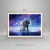 Gerahmtes Poster - Rahmen in heller Eiche - Kosmonaut Produktbild-Vorschau 5