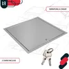 KOTARBAU® Sportello Ispezione Acciaio Inox 40x40 cm Argento Anteprima dell’immagine prodotto 6