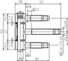 Scharnier 320-160 Otlav zum Einschrauben 3-teilig 16 mm Produktbild-Vorschau 2