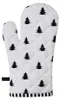Clayre & Eef Ofenhandschuh 18x30 cm Schwarz Weiß Baumwolle Produktbild-Vorschau 1